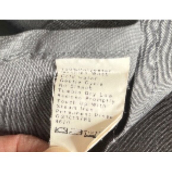 Blauer Mens Uniform Super Shirt Gray Button Zip Front Size 15.5 - Picture 7 of 7